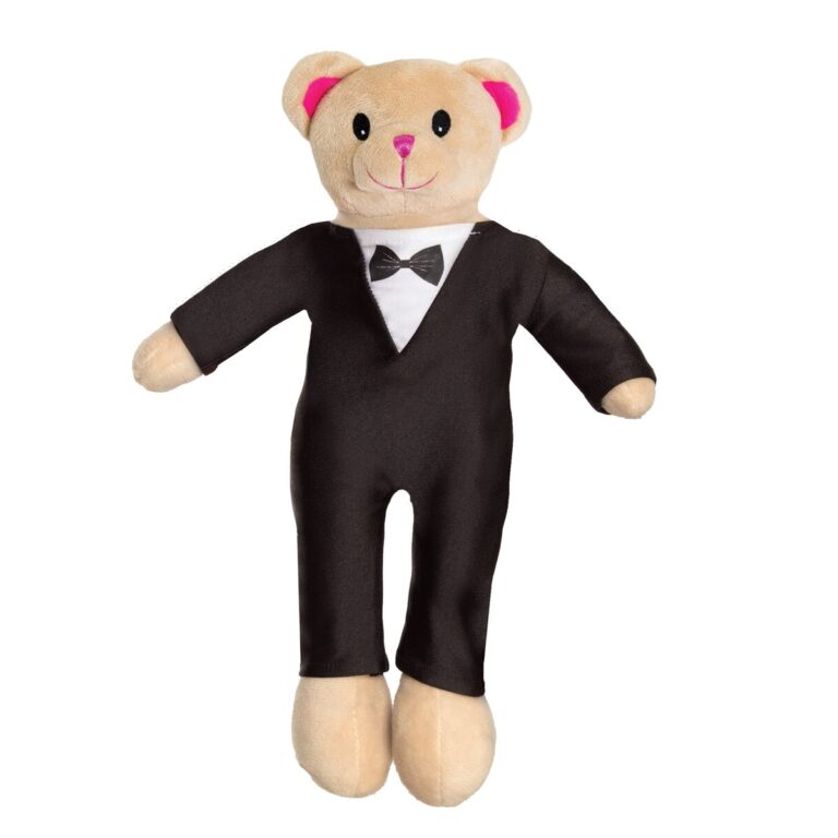 teddy bear with tuxedo